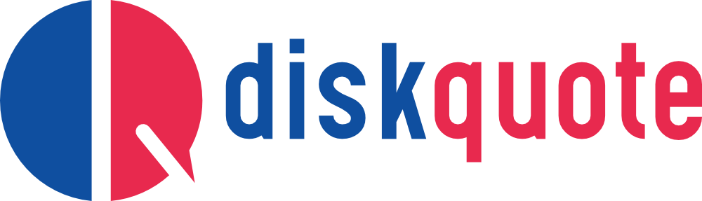 Logo DiskQuote Red and blue